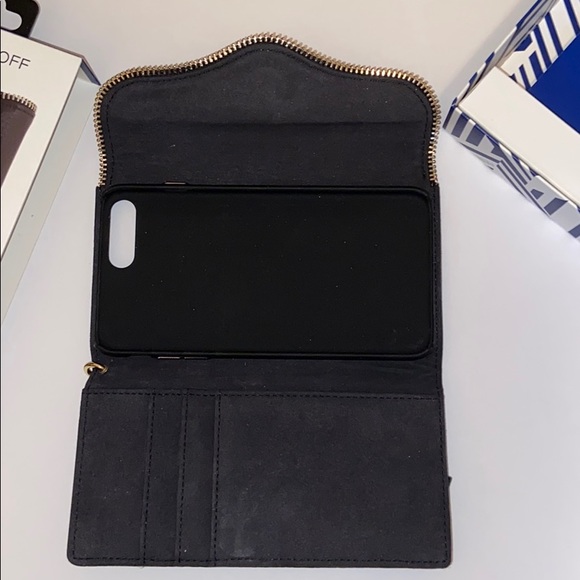 Rebecca Minkoff Black Leather MAB iphone Wristlet - Picture 13 of 13